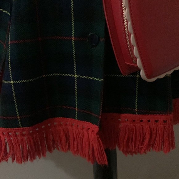 Vintage Plaid Poncho - Picture 5 of 5